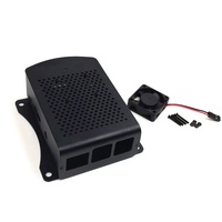 Boîtier de carte mère Raspberry Pi - Châssis de refroidissement en alliage d'aluminium de 2e/3e génération de type B+, boîte anti-poussière, accessoires