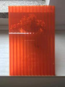 Matériau protégé contre les UV Serre 12mm Orange Mutilwall Polycarbonate Prix de la feuille creuse - Product Image 4