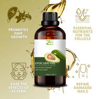 Huile d'avocat extra vierge pressée à froid 100% pure-Huile de support biologique et non raffinée pour les soins de la peau/la croissance des cheveux/le massage/la lotion
