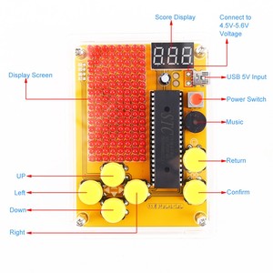 Kit de bricolage, jeu d'expérimentation électronique créative / Coque pour Tetris/Snake/Plane/Racing, kit de composants électroniques - Product Image 2