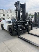 Chariot élévateur diesel d'occasion TCM FD100 10T 4x4, mât à deux ou trois étages en option, hauteur de levage 4,5 m, accessoires en option, pneus pleins