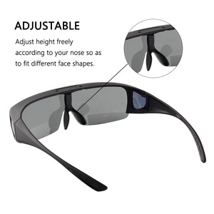 Stock listo flip up anti-UV pesca <span class=keywords><strong>gafas</strong></span> de conducir oversize polarizado ajuste <span class=keywords><strong>gafas</strong></span> de sol - Product Image 5
