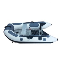 Bateau pneumatique pliable en aluminium de 2,3 m pour ramer