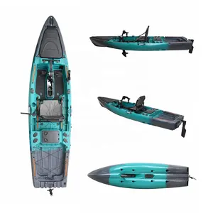 Vicking 2024 produk baru single fishing kano kayak dengan pedal dayung perahu dan motor listrik lldpe bahan