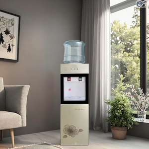 Dispensador de agua de escritorio eléctrico comercial Enfriador de agua fría y caliente todo en uno Diseño de botella de plástico para uso en el hogar y el hotel de la Oficina - Product Image 1
