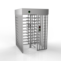Portillon tournant automatique de sécurité RFID pleine hauteur en acier inoxydable 304 avec système de contrôle des piétons – Prix usine