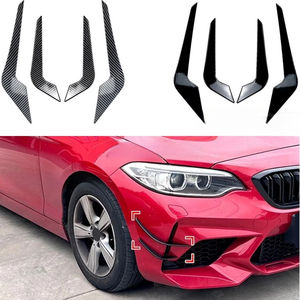 Para BMW Serie 2 M2 F87 2016-2021 Accesorios Exteriores Divisor Lateral de Parachoques Delantero Alerón Cuchilla de Viento Tuning Kit de Carrocería con Aletas de Aire - Product Image 1
