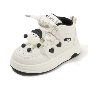 Zapatillas de Lona de Caña Alta para Niños, Primavera-Otoño 2026, Antideslizantes, con Suela Suave, Casuales, para Niños y Niñas - Product Image 5