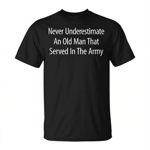 Camiseta de Veterano del Ejército para la Celebración del Día de los Veteranos: No Subestimes el Poder de un Soldado - Camisetas Promocionales - Product Image 3