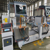 Scie à découper automatique CNC à double tête pour profilés en aluminium, pour fenêtres en PVC/UPVC, motorisée 380V/220V