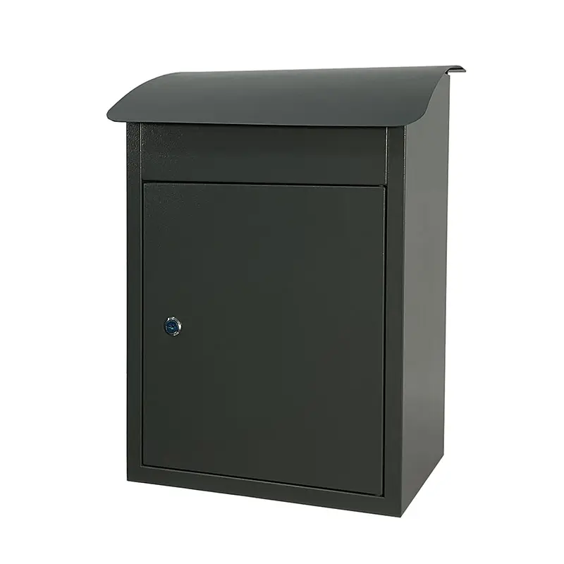 Sheet Metal Letterbox Small Package Secure Courier Box Mailbox Parcel Box Drop Delivery With Keys Lock