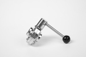 Vanne papillon sanitaire pneumatique en acier inoxydable 304/316L, à amortissement, connexion filetée, pour le contrôle du pétrole et du gaz, marque <span class=keywords><strong>KEJ</strong></span> - Product Image 2