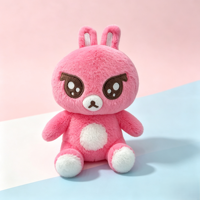 Jouets en peluche super doux personnalisés, mascottes d'entreprise, ornements, poupées en coton, figurines en peluche de dessins animés, logo imprimé transfrontalier