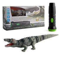Série d'animaux télécommandés RC, jouet crocodile télécommandé infrarouge avec lumière et son