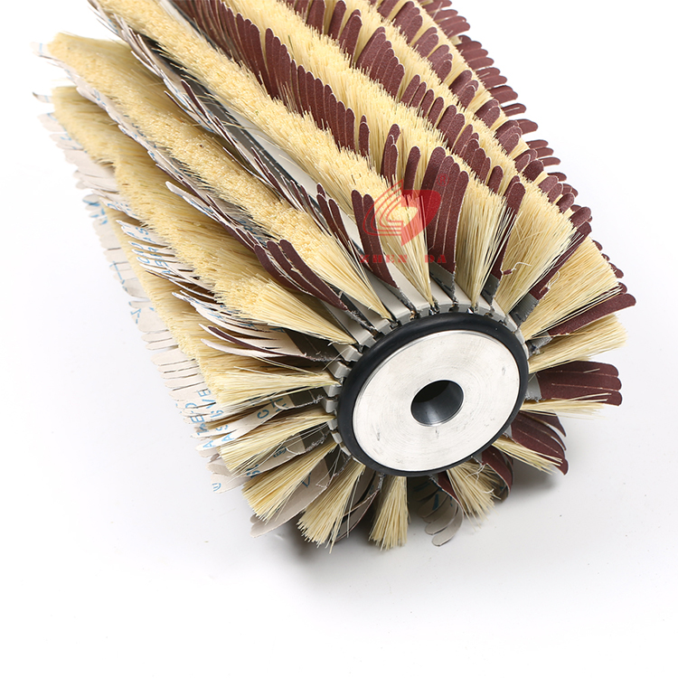 Customized Sander Paper Sisal Roller Brush Wooden Polishing