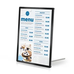 Big Size Aluminum Frame Led Advertising Light Box Menu Board A1 A2 A3 A4 A5 Restaurant Menu Display LED Menu Light Box