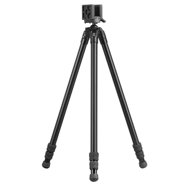 FANAUE Load 30kg Aluminum Alloy Tripod With Shooting Saddle Rest for Outdoor Sport Camera Video Hunting Tripod With Spikes
