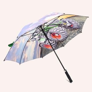 Parapluie de golf de luxe grand format 30 pouces, coupe-vent, avec impressions numériques promotionnelles du logo - Product Image 2