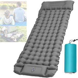 Tapis de couchage autogonflant ultraléger TooWang 50D avec pompe intégrée et oreiller, durable, imperméable, pour <span class=keywords><strong>tente</strong></span> et randonnée - Product Image 1
