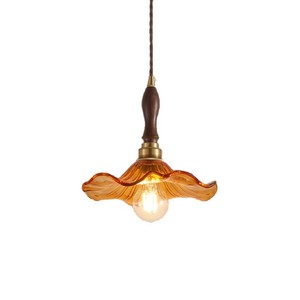 Ensemble de table de <span class=keywords><strong>restaurant</strong></span> de style campagnard français et propre, lustre en verre, maison d'hôtes rétro américaine, couleur bois de noyer cuivre - Product Image 5