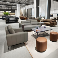Büro Sofa Modern Minimalist Chinese Business Empfang Leder Empfangs set Tee tisch Kombination