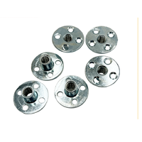 M5 M6 M8 M10 6-32 1/4-20 5/16-18 3/8-16T Écrou Attaches de Zinc plaqué base ronde T écrou trois quatre brad trou tee écrou