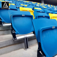 Sièges de tribune de stade de gymnastique portables sièges de stade pliables sièges de stade VIP avec support arrière pour gradins