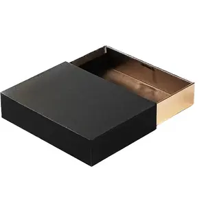 Kotak kardus keras kustom kotak hadiah kemasan geser laci kualitas tinggi mewah