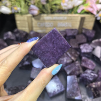 Cristaux naturels roulés en gros, pierres précieuses de Reiki, cristal de Lepidolite de forme libre pour la décoration intérieure