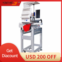 Yonthin RCM-1501TC-8S Machine à Broder Informatisée 12/15 Aiguilles pour Chapeaux, T-shirts et Usage Domestique