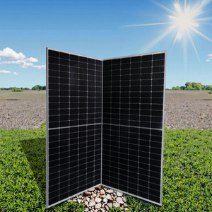 แผงโซลาร์เซลล์ HJT ประสิทธิภาพสูง 700W 720W สำหรับงานผลิตระดับมืออาชีพ พร้อมกรอบอะลูมิเนียมอัลลอยด์เคลือบผิว สำหรับติดตั้งบนหลังคา - Product Image 1