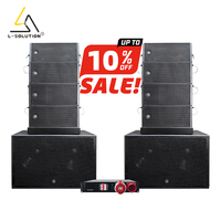 Système Sonore Complet Lsolution H20 Active Dual 10 Pouces 700W, Haut-parleur Line Array 8006, Double Subwoofer Amplifié 18 Pouces pour Église