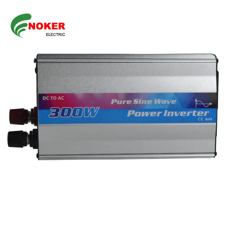 Noker Trade Assurance 12v 24v 48v DC para AC 110v 220v 300 watts inversor de energia de onda senoidal pura