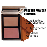 Palette de Maquillage Visage MCH Luxe Végétalienne Mate Éclatante Imperméable, Bronzer Minéral, Contouring et Highlighter Privé