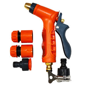 Pistola de Agua de Alta Presión de Plástico Verde, para Riego de Jardín, Lavado de Autos y Baño de Mascotas - Product Image 1