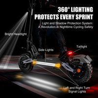 Trottinette électrique K2 MAX pour adultes, moteur double 4000W de puissance maximale, vitesse maximale de 45 MPH, autonomie de 42 miles, pneus tout-terrain de 11 pouces, batterie 60V 27Ah