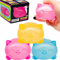 Jouet Squishy en Maltose Chaton de Cristal, Anti-stress à Remontée Lente, Esthétique Élevée, pour Décompression et Soulagement de l'Anxiété