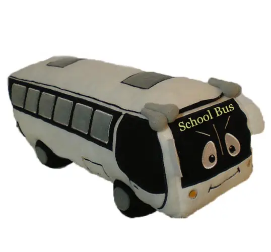 Karikatur-Stil individuelles Design Schulbus spielzeug plüschtier-Spielzeugwagen