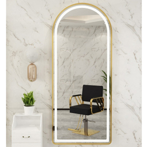 Miroir LED pour salon de coiffure et de beauté, forme géométrique - Product Image 1