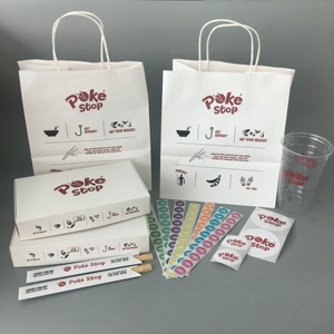 Sacs en papier kraft brun recyclé pour la livraison de café et de nourriture à emporter, sacs d'emballage personnalisés pour l'épicerie et les courses - Product Image 4