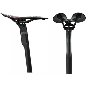TOSEEK-tija de sillín ultraligera de fibra de <span class=keywords><strong>carbono</strong></span> 3K, mate, para bicicleta de montaña, 27,2/30,8/31,6mm x 350/400mm - Product Image 2