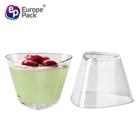 Tasse à crème glacée en plastique, Mini gelée, yaourt, Dessert, 50 pièces