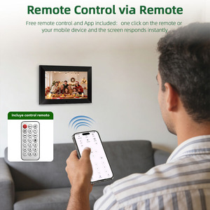 Cadre photo intelligent R&E <span class=keywords><strong>de</strong></span> 7 pouces sans écran tactile, rotation automatique, lecteur vidéo MP3, horloge, stockage <span class=keywords><strong>de</strong></span> 32 Go - Product Image 5