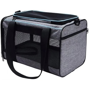 Transportadora de Mascotas Aprobada por BSCI para Gatos y Perros Pequeños y Medianos |   Transportadora para Perros con Ventilación Adecuada |   4 ventanas de malla, 3 - Product Image 3