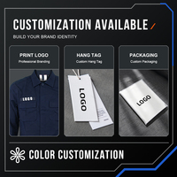 Ensemble d'uniformes de travail personnalisés 20% coton 80% polyester 195g Ripstop Bouton dissimulé Fermeture éclair YKK OEM MOQ100
