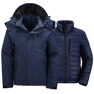 Nouvelles vestes d'hiver imperméables <span class=keywords><strong>3</strong></span> <span class=keywords><strong>en</strong></span> <span class=keywords><strong>1</strong></span> de style tendance avec doublure chaude pour hommes - Product Image 3