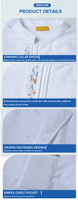 Uniforme de chef personnalisé avec logo pour femmes et hommes, vêtements de travail à manches courtes pour hôtel, restaurant, cuisine, boulangerie