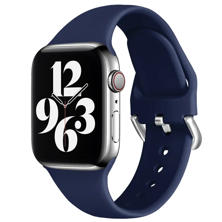 Bracelet de montre pas cher, bracelet sport compatible avec 42MM 44MM silicone coloré pour apple série 6/ 5/ 4 /3 montre intelligente