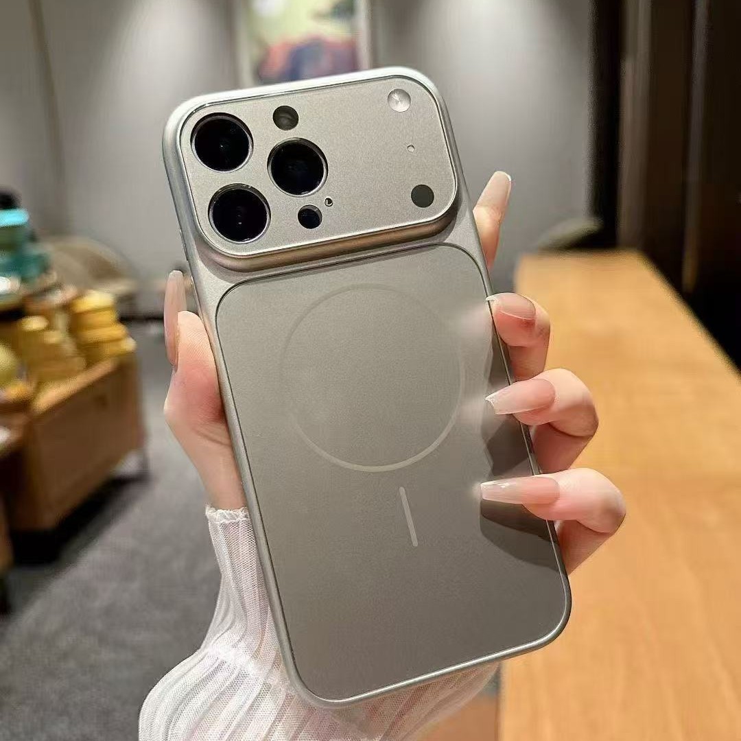 Designed AG Glass Magnetic Case for iPhone 17 Air pro Max 16 15 14 13 Electroplated Back Cover Mobile Phone Accessories · image 2