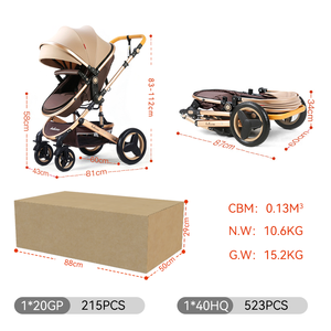 Pur origin Leichter faltbarer 4-Rad-Kinderwagen aus Aluminium legierung mit 20kg Tragfähigkeit für Neugeborene OEM/ODM erhältlich - Product Image 5